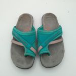 Merrell  Womens Atlantis Teal Pink Strappy Comfort Flip Flop Sandals 5 EU 36 Gorp Photo 3