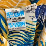 Mama Hawaii beachwear Floral Sleeves‎ Maxi Dress Women Small Vacation Resort Blue Photo 11