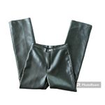 One Step Up Faux Leather Pants Leggings Straight Leg Black Small‎ Photo 3