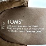 Toms Sienna Cork Wedge Sandals Crisscross Strap Classic Ankle Canvas Beige 12 Photo 6