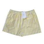 Sézane  Nicolo Cotton Poplin Shorts, Yellow Stripes, FR46/US14 Photo 6