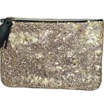 Gold Sequin Clutch Photo 1