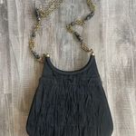 Lou Taylor Vintage Ruched Crossbody Bag Black & Gold Photo 5