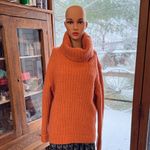 Banana Republic XL Stylish Turtleneck Sweater in Warm Orange like new Photo 7