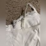 Aerie  White Tan Superchill Seamless Lace Trim Corset Tank Bralette Set - size XL Photo 4