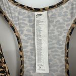 Fabletics  On The Go Medium Impact Sports Bra Leopard Print Pocket UPF 50 Size 2X Photo 6