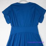 White House | Black Market New! Short Sleeve Collar Poplin Midi Dress, size S Photo 12