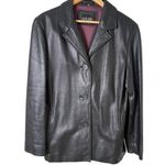 Adler Collection Black Genuine Leather Jacket NZ Lambskin Fully Lined, Large Photo 0