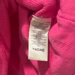 Pilcro Hot Pink Pullover collared Henley Sweatshirt oversized Long Sleeve Sz s Photo 4