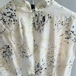 Cream and black floral silk Dress with unique Boho touch Photo 5