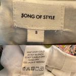 Song of Style Elma Jacket Top Tweed Puff Sleeve size Small Pink Photo 7