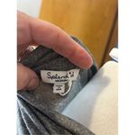 Splendid silver metallic shimmer cowl neck shirt size M BIN J Photo 3