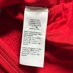 Madewell Ruched Square Neck Linen Cotton Smocked Back Red Lined Tank 2 New Photo 3