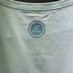 Life is Good  Women's short sleeve V-neck blue cat lover crusher tee Size Medium Photo 3