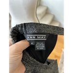 Vintage Ann May Black & White Micro Dot Silk Skirt Short Top Set Old Money Photo 11