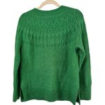 Talbots  Kelly Green Wool Blend Fair Isle Pullover Knit Sweater Size Small Petite Photo 1