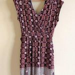 Daniel Rainn Double V Faux Wrap Dress Surplice Neck Belted Womens Size M Photo 0