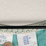 Sigrid Olsen  Caftan Linen Blend Tassel Aqua CoverUp Pockets Dress Women’s Sz M Photo 1