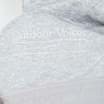 Outdoor Voices Womens Athena Crop Sports Bra Size Small Gray Heathered Running Photo 2