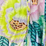 Mara Hoffman Tropical Pastel Print Blouse Top, Cold Shoulder sz. XS Photo 4