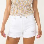 Eunina  High-Rise Shorts Cut-Off White Denim Photo 0