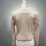 Ann Taylor CLEARANCE! Blush Leather  Cropped Jacket Size 0 Like New Photo 1