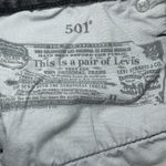 Levi's  501 Black Denim Shorts Women's Size 27 Frayed Hem Button Fly‎ 56327-0112 Photo 4