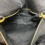 Fossil  Women's Black Pebbled Leather Zipper Erin Tote Bag with Crossbody Strap Photo 2