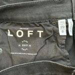 Loft  Modern Skinny Jeans Womens 29 Black Stretch Mid Rise Cropped Classiccore Photo 5