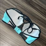 Victoria's Secret  Aqua and Black Bikini Top Photo 2