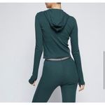 SKIMS Cotton Rib Zip Up Hoodie Spruce Size XS Photo 1