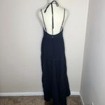 Anthropologie Charlie Holiday  Dress Womens Tiered Priscilla Maxi Black Boho SZ 2 Photo 5