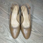 Talbots Kelsey Slingback Pumps Nude Nappa Leather Almond Toe Women’s Size 6.5 Photo 5