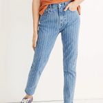 Madewell NEW The Petite Perfect Vintage Crop Jean Pinstripe Edition Blue US 24 Photo 0