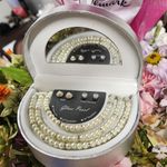 GLASS PEARL 5 PIECE JEWELRY SET NWT Silver Photo 0