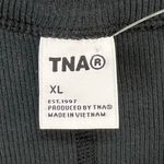 Aritzia Tna Mini Dress XL Black Micro Rib Knit Bodycon Soft Modal Blend Casual Photo 9