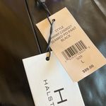 H by Halston NWT H Halston Faux Vegan Leather Seamed Pull-On Pant BLACK LARGE Photo 6