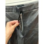 Asos Design faux leather pants size 10 wide leg flare NWOT goth moto grunge Black Photo 3