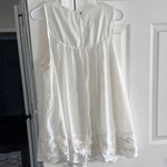 Entro  Ivory Lace Detail Tank Top Photo 3