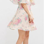 ASOS ✨ Wrap Front Angel Sleeve Sz 4 Dress in Pretty Hydrangea Print✨ Photo 0