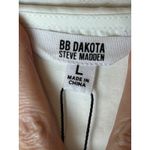 BB Dakota  Shirt Women Large White Peter Pan Collar Button Up Collar ID Top NWT Photo 7