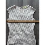 Gianni Bini Gianni‎ Bini Beige Sleeveless Textured Geometric Mini Dress Size S Photo 2