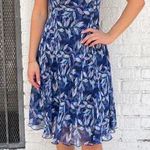 Connected Apparel Elegant y2k blue floral dress sz m Photo 0