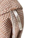 Free People  Fitted Waist Straight Hem Plaid Big Dreams Mini Skort Size 4 Orange Photo 3