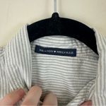 Brandy Melville Gray Striped Oxford Shirt One Size Photo 1
