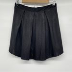 Charlotte Russe  Shimmer Pleated Mini Skirt Women M Metallic Black Dark Academia Photo 10