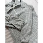 Columbia  Sweater‎ Womens Medium Gray White Quarter Zip Soft Fleece Pullover Cozy Photo 4