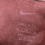 Nike Metallic Leggings Womens Size M Burgundy Dri-FIT Athletic Tights Photo 3