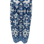 Tuckernuck NWT Majolica Tile Tie Shoulder Caftan Maxi Dress Sz Small Resortwear Photo 10