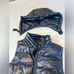 Weatherproof  Women's Shiny Black Hooded Vest‎ Size Small Photo 8